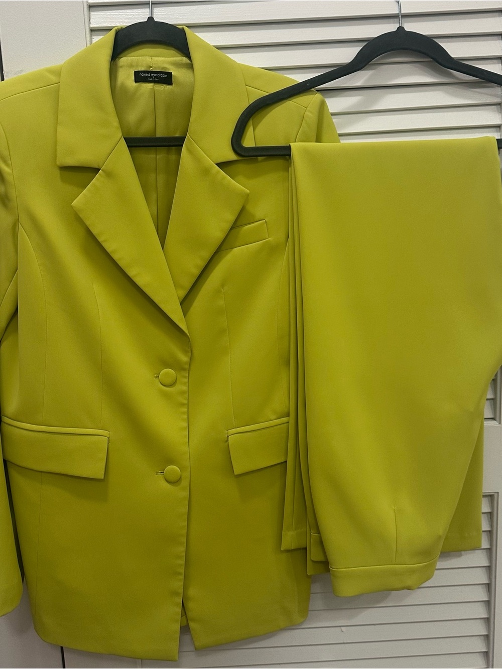 Naked Wardrobe Chartreuse Suit